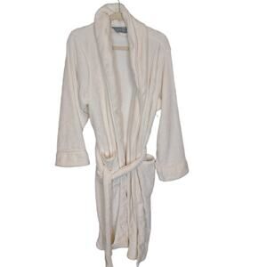 Brookstone Womens NAP Fleece Robe Sz S/M Bathrobe Lounge Comfy Cozy Soft Belted